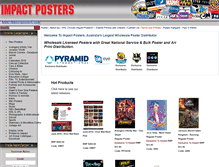 Tablet Screenshot of impactposters.com